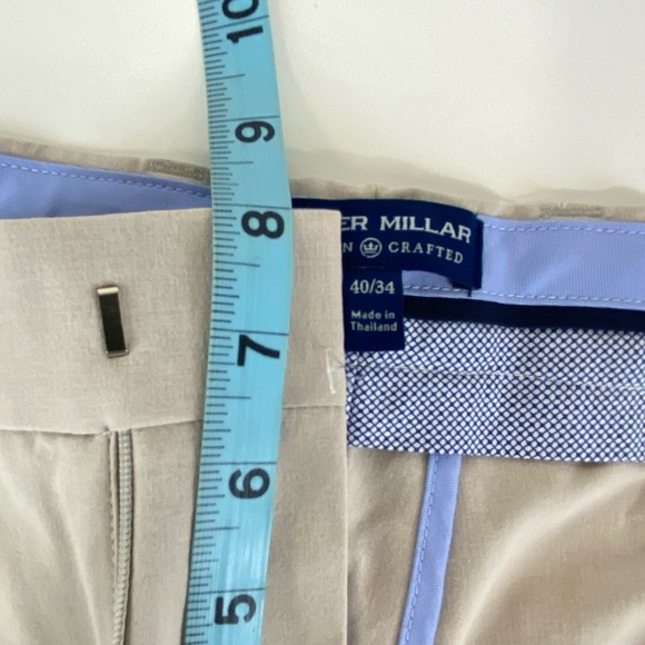 NWT Peter Millar Crown Crafted Surge Performance Golf Pants Tan OAT 40 X 34 $165 - Picture 5 of 9